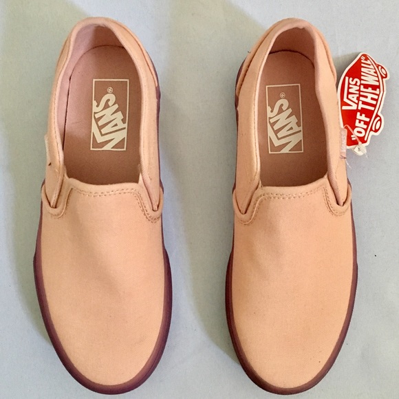 Vans Old Skool Slip On Pink Gum Sole Sneakers - Picture 6 of 6